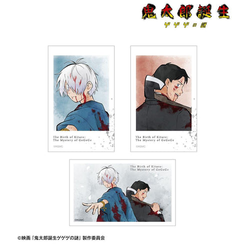 "The Birth of Kitaro: The Mystery of Gegege" Original Art: Kitaro's Father & Mizuki – "Father's Fighting Back" Ver. 3-Card Set