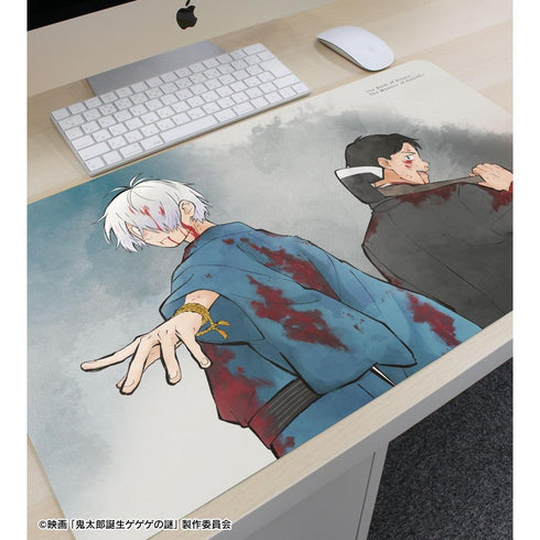 『鬼太郎誕生 ゲゲゲの謎』描き下ろし 鬼太郎の父&水木 戦う父の背中ver. マルチデスクマット