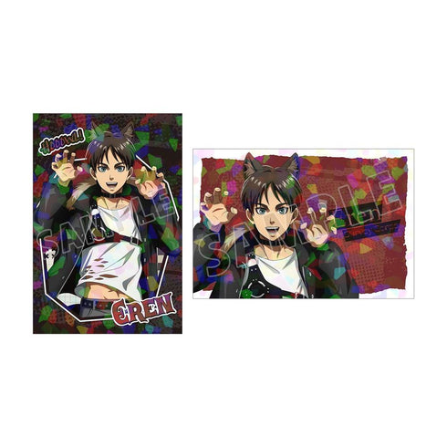 『進撃の巨人』描き下ろし エレン 狼男ver. ホログラムポストカード2枚セット