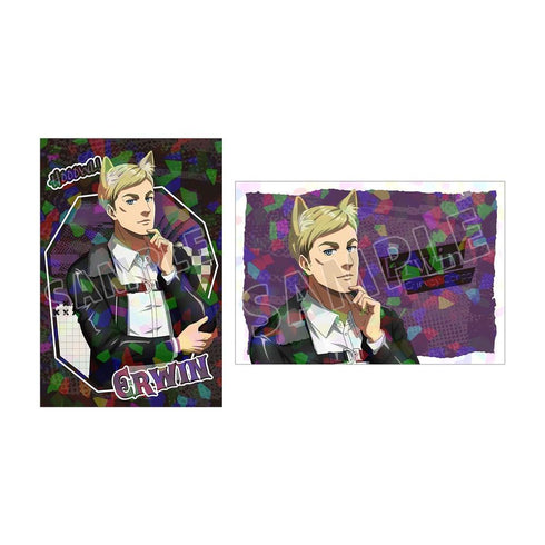 『進撃の巨人』描き下ろし エルヴィン 狼男ver. ホログラムポストカード2枚セット