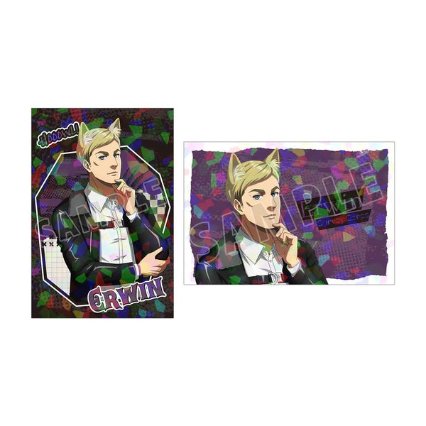 『進撃の巨人』描き下ろし エルヴィン 狼男ver. ホログラムポストカード2枚セット