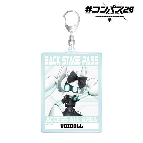 『#コンパス2.0 戦闘摂理解析システム』描き下ろし Voidoll ロックバンドver. バックステージパス風BIGアクリルキーホルダー
