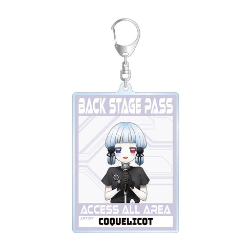 『#コンパス2.0 戦闘摂理解析システム』描き下ろし コクリコ ロックバンドver. バックステージパス風BIGアクリルキーホルダー