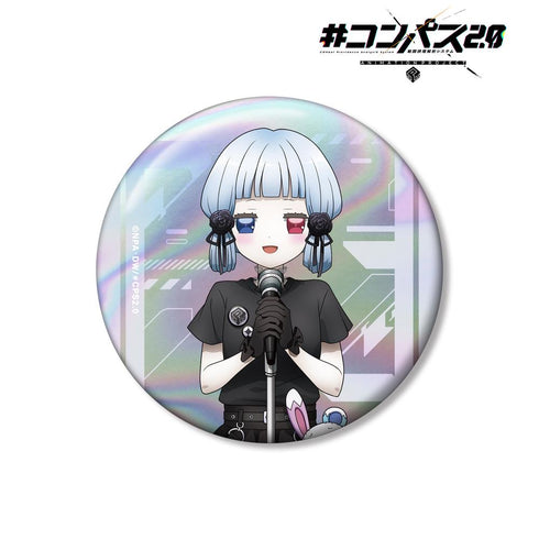 『#コンパス2.0 戦闘摂理解析システム』描き下ろし コクリコ ロックバンドver. 75mmオーロラ缶バッジ