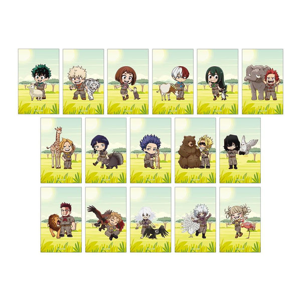 『僕のヒーローアカデミア』トレーディング ちびキャラ 動物とのふれあいver. ビジュアルカード(単位/BOX)【202608再販】