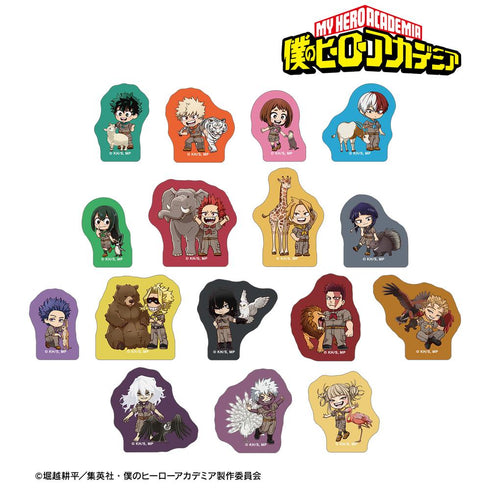 『僕のヒーローアカデミア』集合 ちびキャラ 動物とのふれあいver. フレークシール