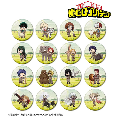 『僕のヒーローアカデミア』トレーディング ちびキャラ 動物とのふれあいver. グリッター缶バッジ(単位/BOX)【202608再販】