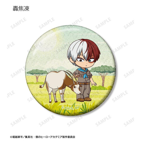 『僕のヒーローアカデミア』トレーディング ちびキャラ 動物とのふれあいver. グリッター缶バッジ(単位/BOX)【202608再販】