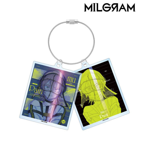 『MILGRAM -ミルグラム-』ムウ『ペイン』 ジャケットイラストver. 2連ワイヤーBIGアクリルキーホルダー【202606再販】