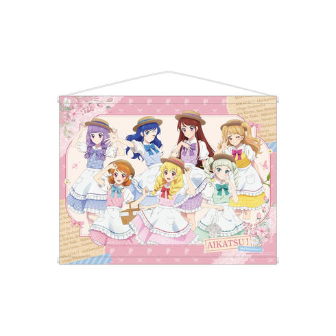 『アイカツ! 10th STORY ~未来へのSTARWAY~』描き下ろし 集合 カントリーワンピースver. B2タペストリー