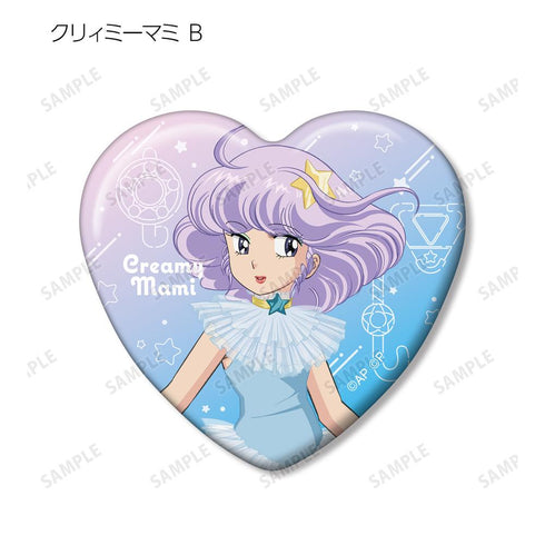 『クリィミーマミ×ミンキーモモコラボ』トレーディングハート型缶バッジ(単位/BOX)