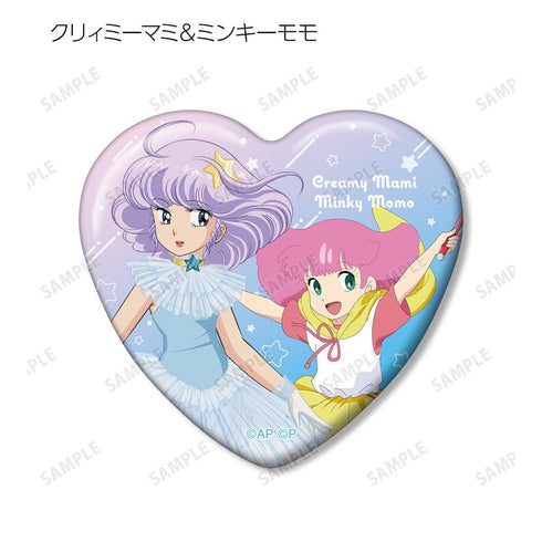 『クリィミーマミ×ミンキーモモコラボ』トレーディングハート型缶バッジ(単位/BOX)