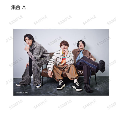 『沢城千春 仲村宗悟 山中拓也のメゾン・ド・カオス』ブロマイド4枚セット vol.3 ver.A