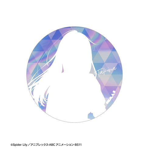 『リコリス・リコイル』meagratiaコラボ 描き下ろし 井ノ上たきな 75mmオーロラ缶バッジ【202603再販】