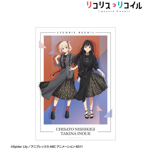 『リコリス・リコイル』meagratiaコラボ 描き下ろし 錦木千束&井ノ上たきな A3マット加工ポスター