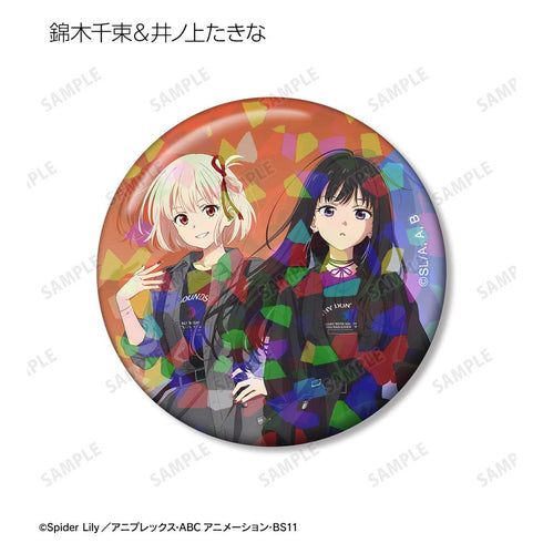 『リコリス・リコイル』meagratiaコラボ 描き下ろし&ちびキャラ トレーディングホログラム缶バッジ(単位/BOX)