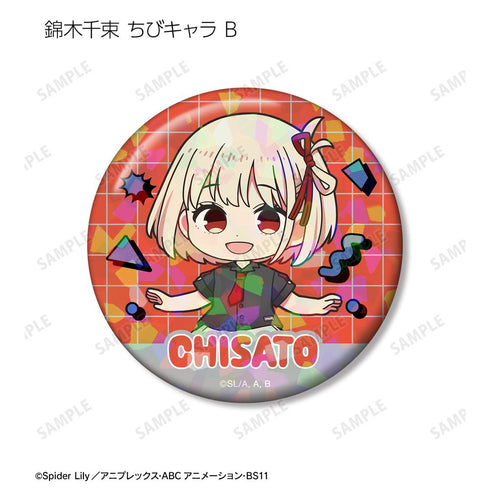 『リコリス・リコイル』meagratiaコラボ 描き下ろし&ちびキャラ トレーディングホログラム缶バッジ(単位/BOX)