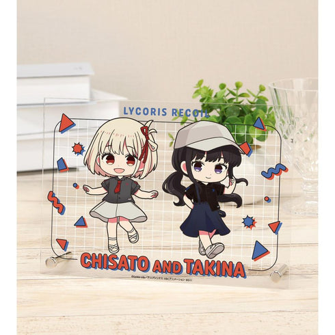 『リコリス・リコイル』meagratiaコラボ 錦木千束&井ノ上たきな ちびキャラ A5アクリルパネル ver.B【202603再販】