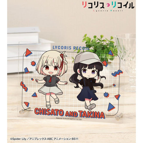 『リコリス・リコイル』meagratiaコラボ 錦木千束&井ノ上たきな ちびキャラ A5アクリルパネル ver.B【202603再販】