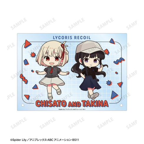 『リコリス・リコイル』meagratiaコラボ 錦木千束&井ノ上たきな ちびキャラ A5アクリルパネル ver.B【202603再販】