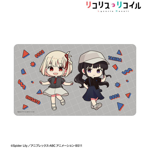 『リコリス・リコイル』meagratiaコラボ 錦木千束&井ノ上たきな ちびキャラ マルチデスクマット ver.B