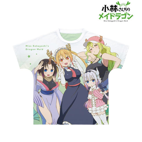 『小林さんちのメイドラゴン』トール&カンナ&エルマ&ルコア フルグラフィックTシャツユニセックス