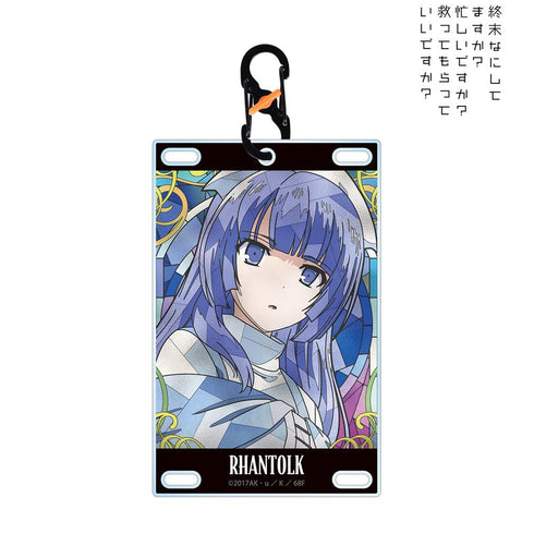 『終末なにしてますか?忙しいですか?救ってもらっていいですか?』ラーントルク Aure Glass カラビナ付きカード型アクリルキーホルダー