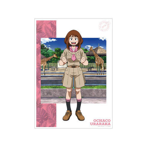 『僕のヒーローアカデミア』描き下ろし 麗日お茶子 サファリルックver. A3マット加工ポスター