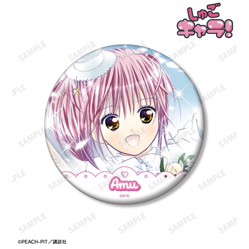 『しゅごキャラ!』日奈森 あむ カラーイラスト100mm缶バッジ