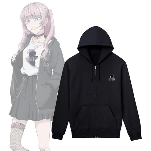 『よふかしのうた Season2』描き下ろし 七草ナズナ ストリートファッションver. フルジップフーディーユニセックス