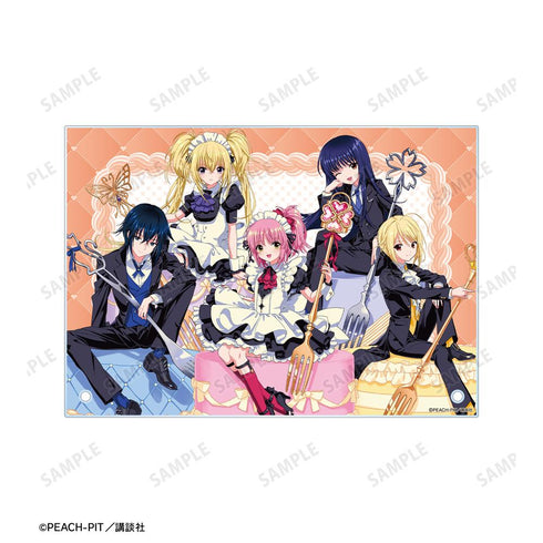 『しゅごキャラ!』木澄 玲生さんイラスト 集合 お座りケーキver. A5アクリルパネル