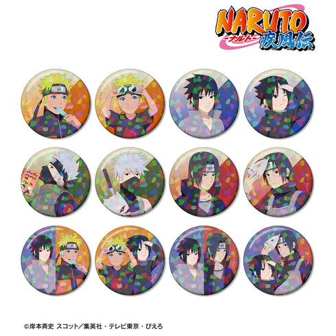 『NARUTO-ナルト- 疾風伝』描き下ろし 過去と現在ver. トレーディングホログラム缶バッジ(単位/BOX)