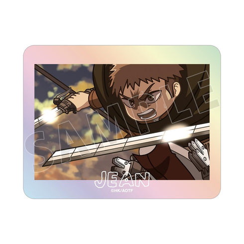『進撃の巨人』ジャン ゆるコマ オーロラステッカー