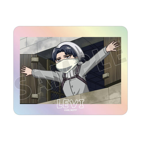 『進撃の巨人』リヴァイ ゆるコマ オーロラステッカー