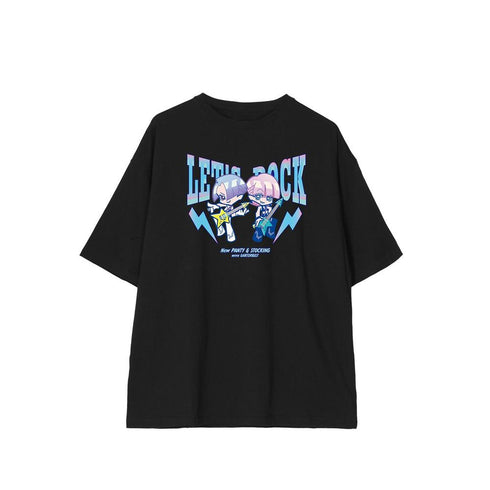 『New PANTY & STOCKING with GARTERBELT』F*Kaoriさんイラスト ポリエステル&ポリウレタン ロックver. BIGシルエットTシャツユニセックス【202607再販】