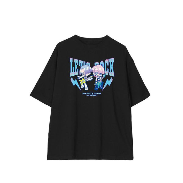 『New PANTY & STOCKING with GARTERBELT』F*Kaoriさんイラスト ポリエステル&ポリウレタン ロックver. BIGシルエットTシャツユニセックス