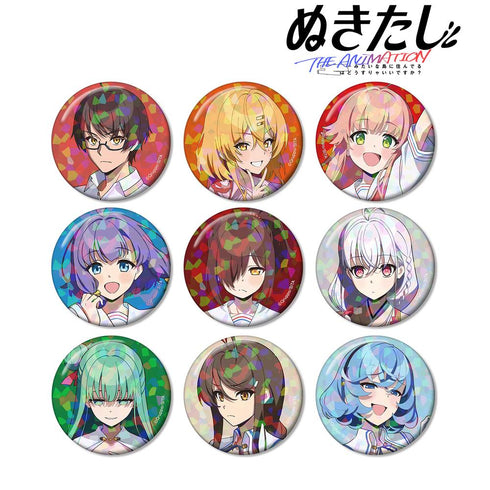 『ぬきたし THE ANIMATION』トレーディングホログラム缶バッジ(単位/BOX)【202512再販】