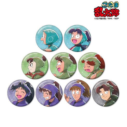 『忍たま乱太郎』描き下ろし みんなで歩むの段ver. 第2弾 トレーディンググリッター缶バッジ ver.A(単位/BOX)