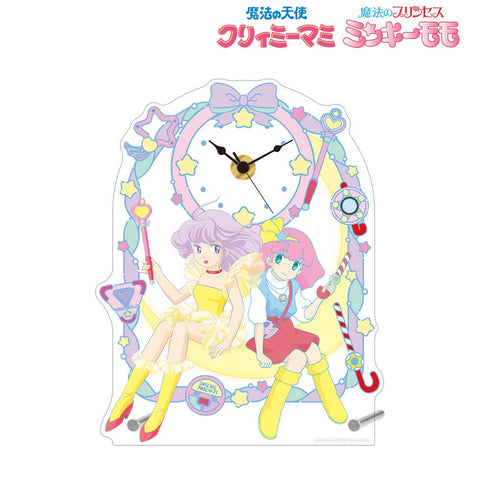 『クリィミーマミ×ミンキーモモコラボ』クリィミーマミ&ミンキーモモ ar-Unity アクリルスタンド時計