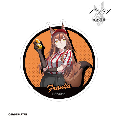 『アークナイツ【焔燼曙明/RISE FROM EMBER】』描き下ろし フランカ アクティビティスタッフver. ダイカットステッカー