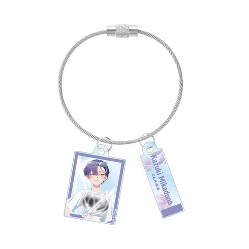 『帝乃三姉妹は案外、チョロい。』描き下ろし 帝乃 一輝 ビーチデートver. 2連ワイヤーアクリルキーホルダー ver.A