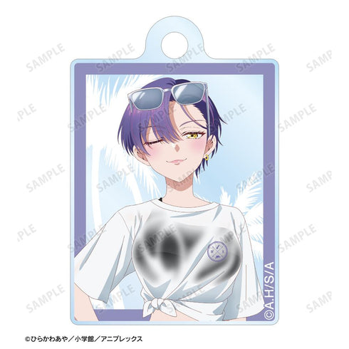 『帝乃三姉妹は案外、チョロい。』描き下ろし 帝乃 一輝 ビーチデートver. 2連ワイヤーアクリルキーホルダー ver.A