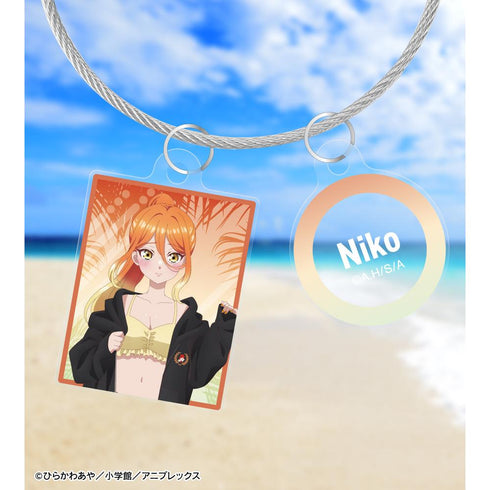 『帝乃三姉妹は案外、チョロい。』描き下ろし 帝乃 二琥 ビーチデートver. 2連ワイヤーアクリルキーホルダー ver.B