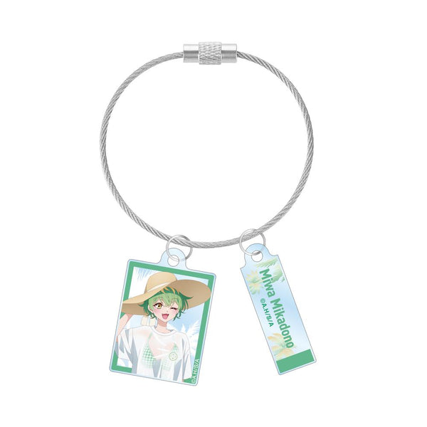 『帝乃三姉妹は案外、チョロい。』描き下ろし 帝乃 三和 ビーチデートver. 2連ワイヤーアクリルキーホルダー ver.A