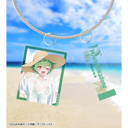 『帝乃三姉妹は案外、チョロい。』描き下ろし 帝乃 三和 ビーチデートver. 2連ワイヤーアクリルキーホルダー ver.A