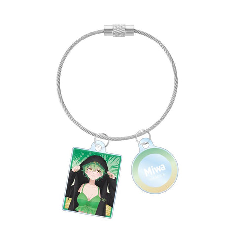 『帝乃三姉妹は案外、チョロい。』描き下ろし 帝乃 三和 ビーチデートver. 2連ワイヤーアクリルキーホルダー ver.B