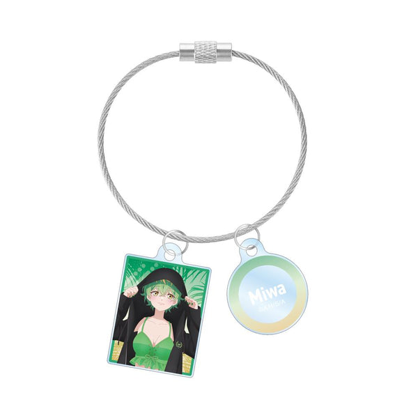 『帝乃三姉妹は案外、チョロい。』描き下ろし 帝乃 三和 ビーチデートver. 2連ワイヤーアクリルキーホルダー ver.B