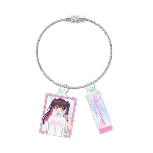 『帝乃三姉妹は案外、チョロい。』描き下ろし 矢乙女 桜 ビーチデートver. 2連ワイヤーアクリルキーホルダー ver.A