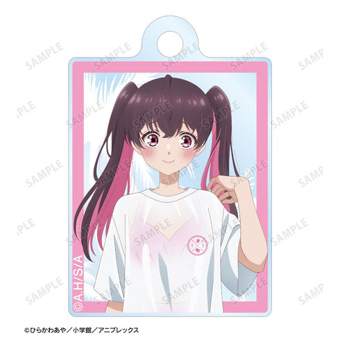 『帝乃三姉妹は案外、チョロい。』描き下ろし 矢乙女 桜 ビーチデートver. 2連ワイヤーアクリルキーホルダー ver.A