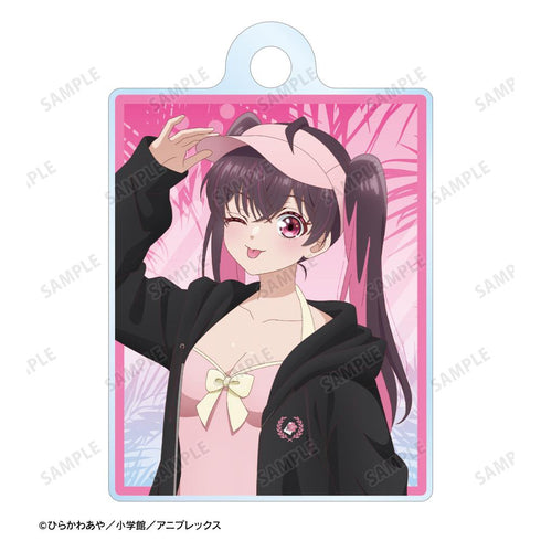 『帝乃三姉妹は案外、チョロい。』描き下ろし 矢乙女 桜 ビーチデートver. 2連ワイヤーアクリルキーホルダー ver.B